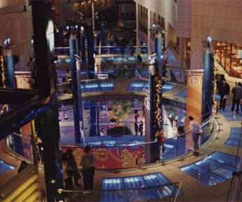 Photo of streets of glass sheets - St Georges Shopping Centre Malta
